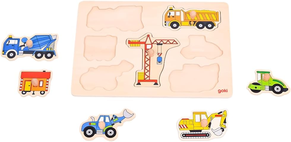 goki 木製 知育玩具 木製パズル ピックアップパズル 車の画像03