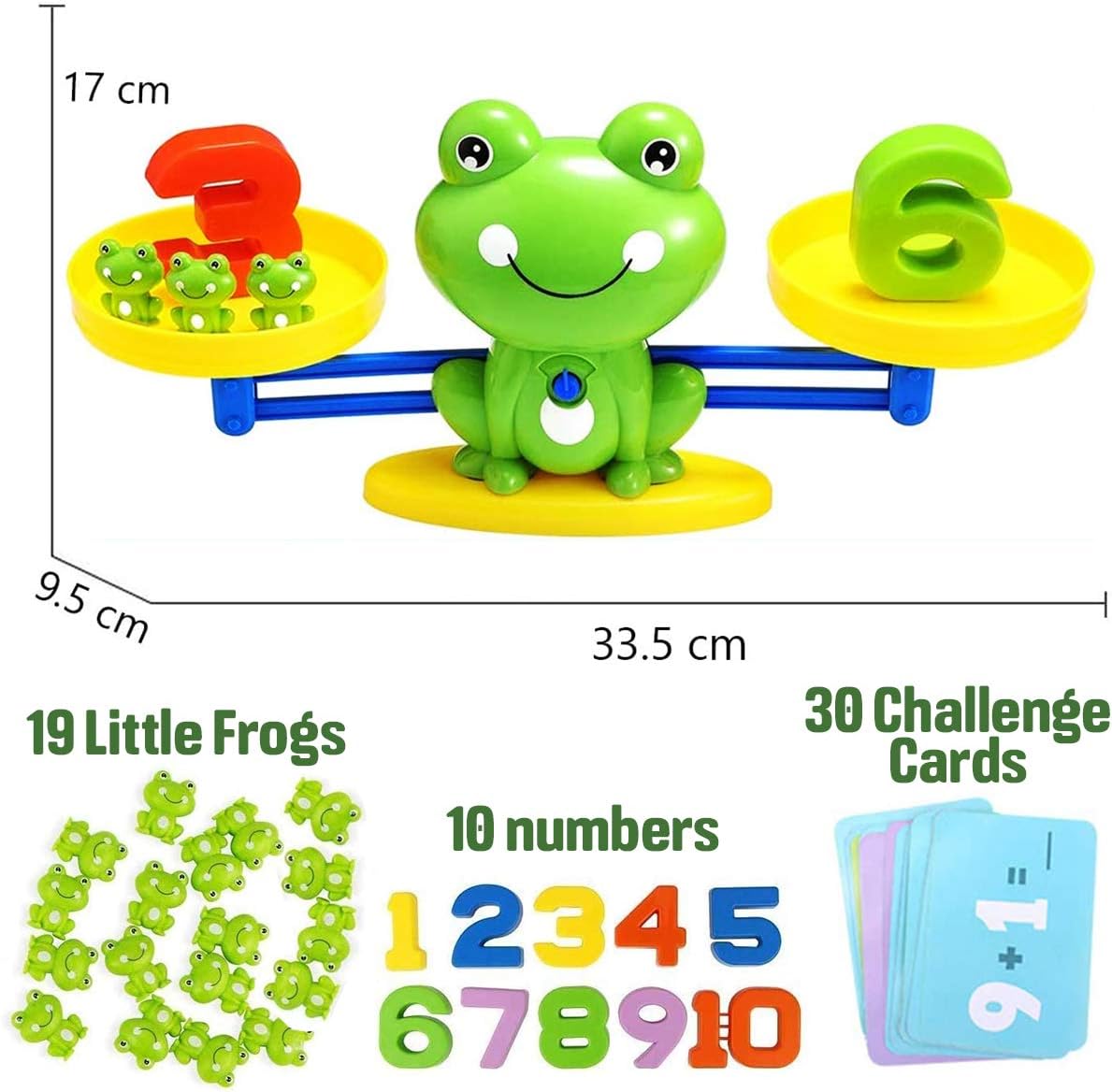 天秤おもちゃ　数をわかる　算数　数学おもちゃ　かえるの画像02