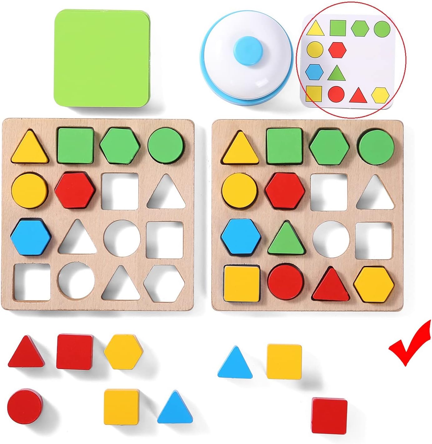 形と色を形合わせ ボードゲームの画像03